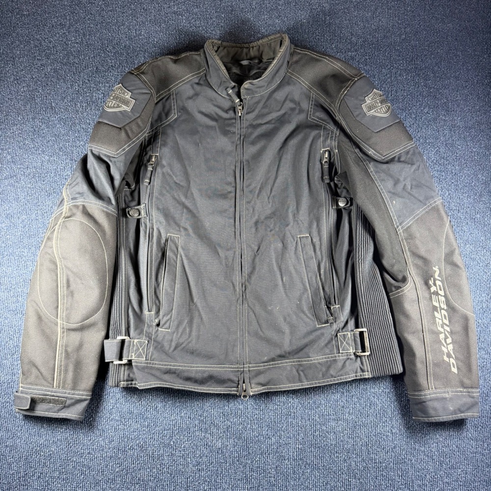 Harley-Davidson Fortify Riding Jacket Mens M Pit21 Len27 Black Mesh